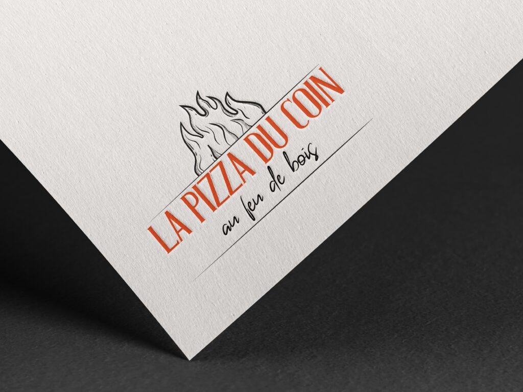 Logo de la pizza du coin